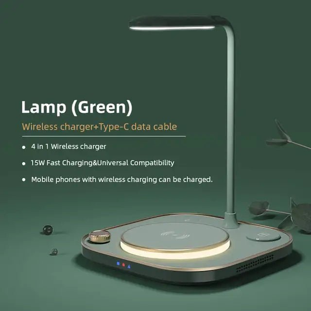 3 - 1 LED Desk Lamp Wireless Charger