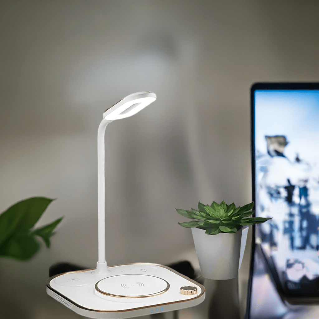 3 - 1 LED Desk Lamp Wireless Chargerwireless charging station