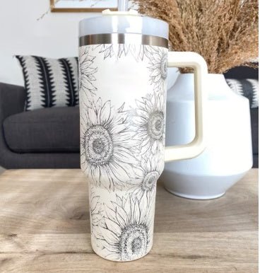 40 Oz Stainless Steel tumbler With LidAppeals