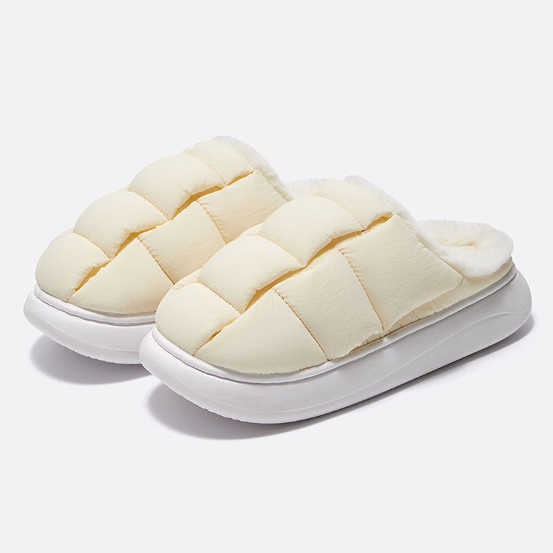 Women's Winter Square Bread Cotton Slippers - Le’Nique Closet 