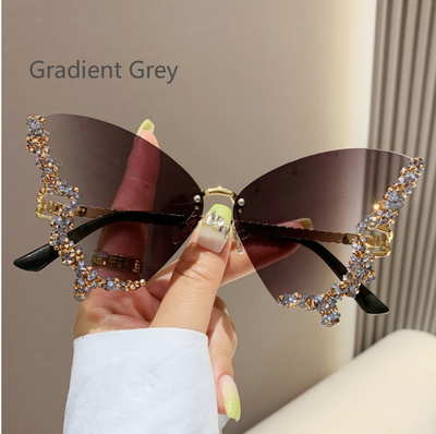 Diamond Butterfly Sunglasses - Le’Nique Closet 