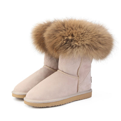Women's Fox Fur Snow Boots - Le’Nique Closet 