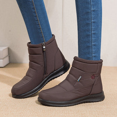 Ankle Boots For Women Non - slip Waterproof Snow Boots Flat Heels Warm ShoesFootwear