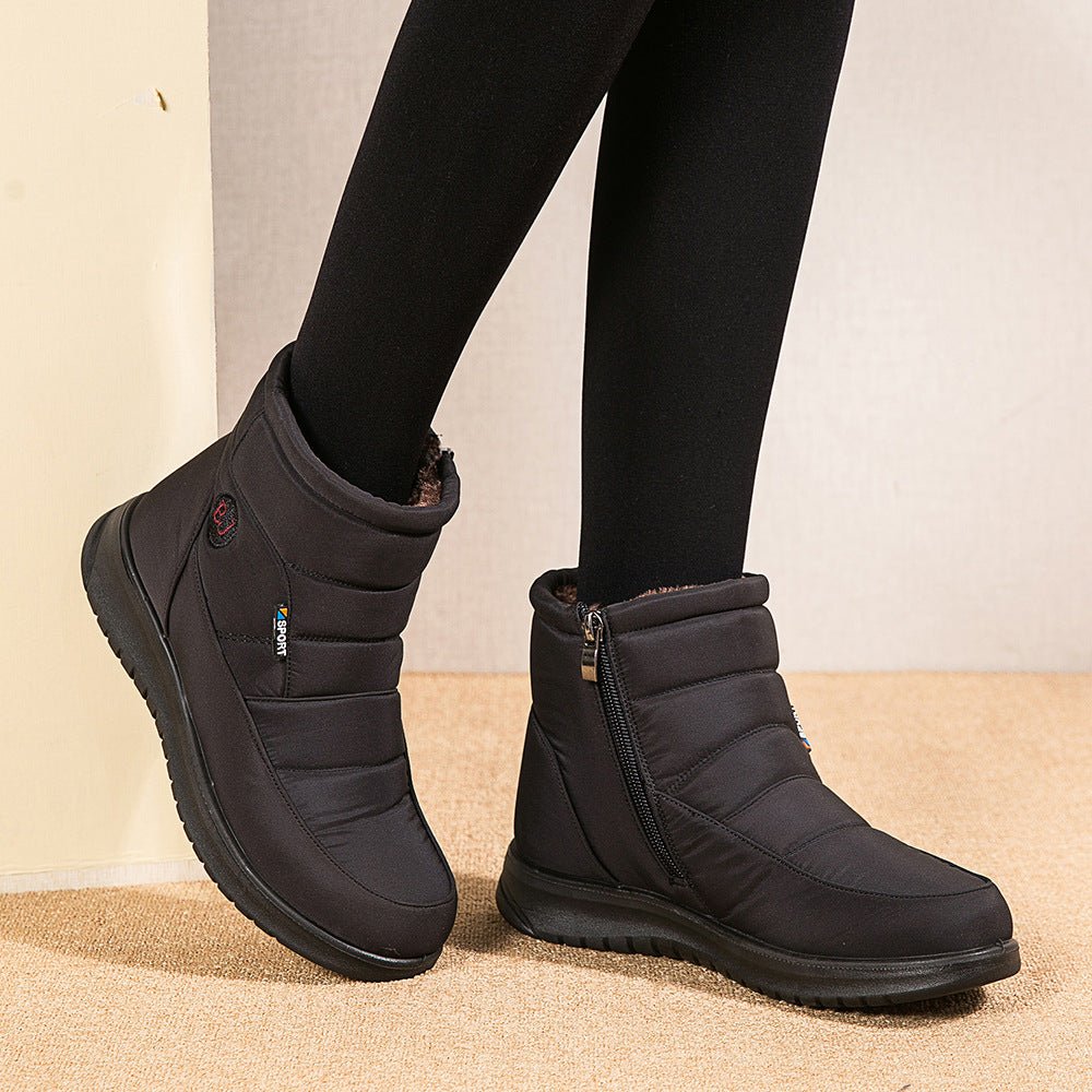 Ankle Boots For Women Non - slip Waterproof Snow Boots Flat Heels Warm ShoesFootwear