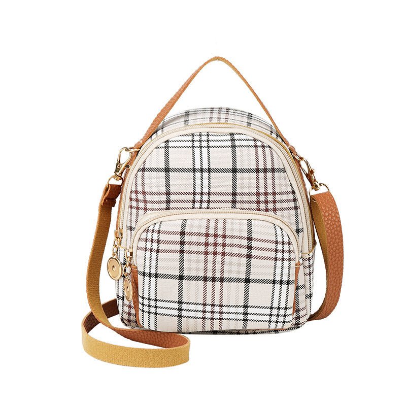 Casual Plaid Backpack