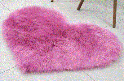 Heart Shape Fluffy Rug - Le’Nique Closet 