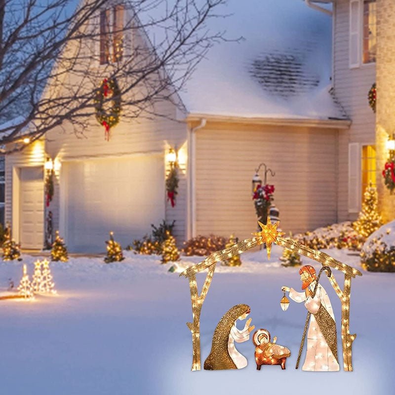 Christmas LED Nativity Lighting sceneChristmas Lightning