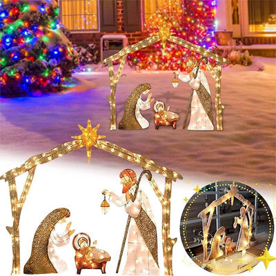 Christmas LED Nativity Lighting sceneChristmas Lightning