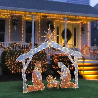 Christmas LED Nativity Lighting sceneChristmas Lightning