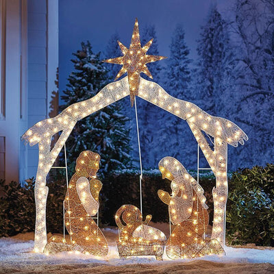 Christmas LED Nativity Lighting sceneChristmas Lightning