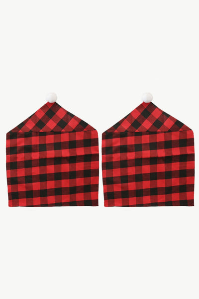 Christmas Plaid Chair CoversChristmas chair covers