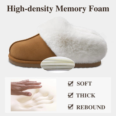 Comwarm Fluffy Fur Slippers For Women and Men