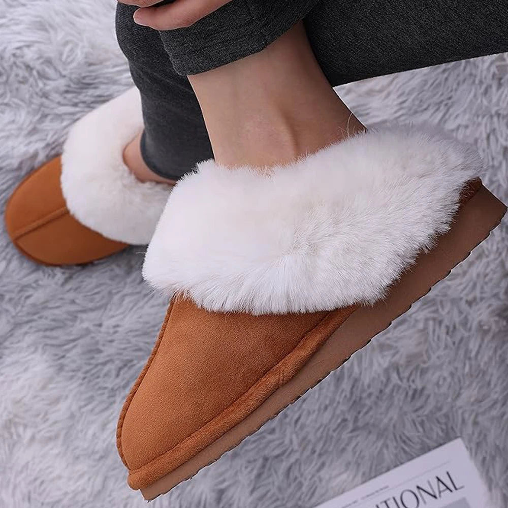 Comwarm Fluffy Fur Slippers For Women and Men