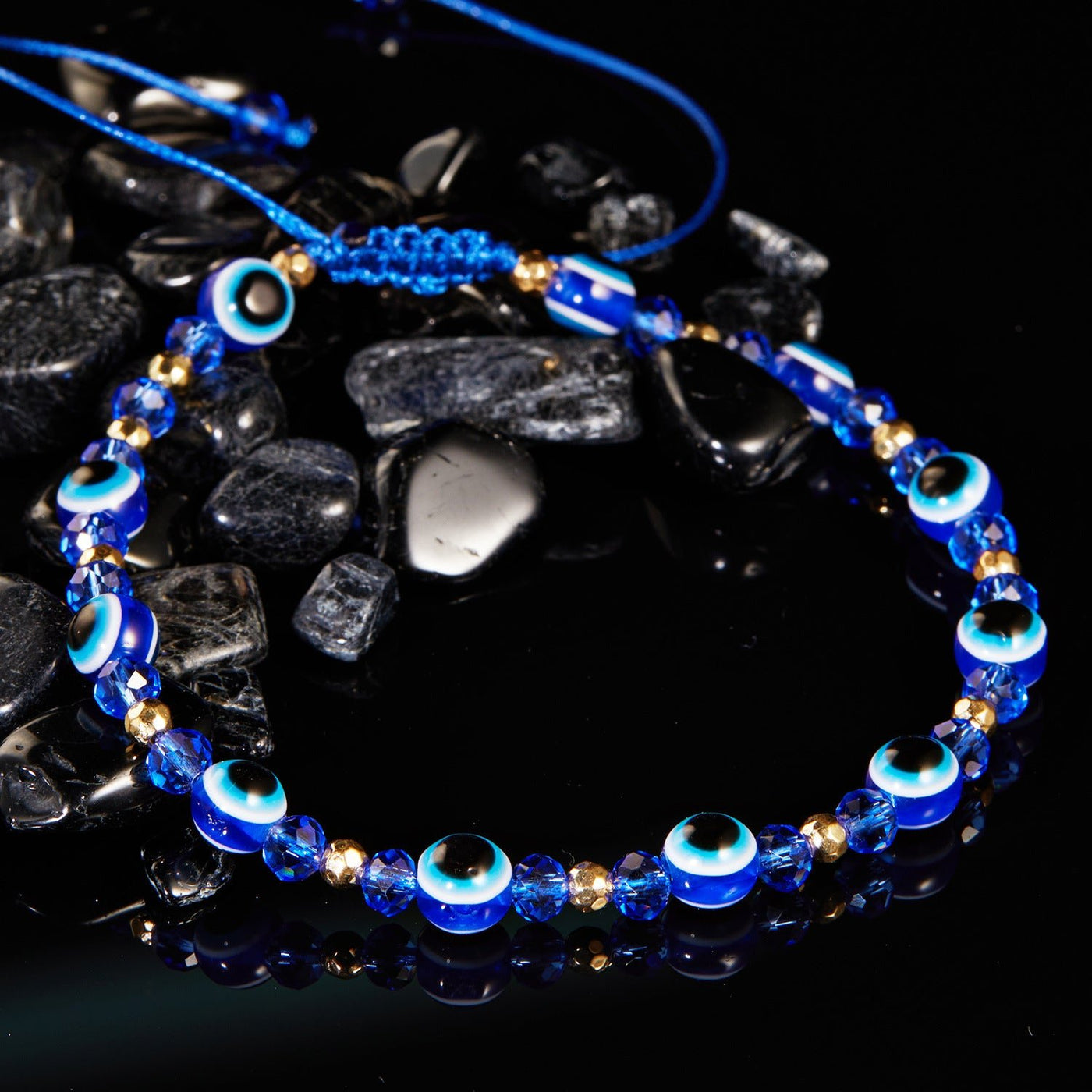 Eye Crystal Bead Bracelet