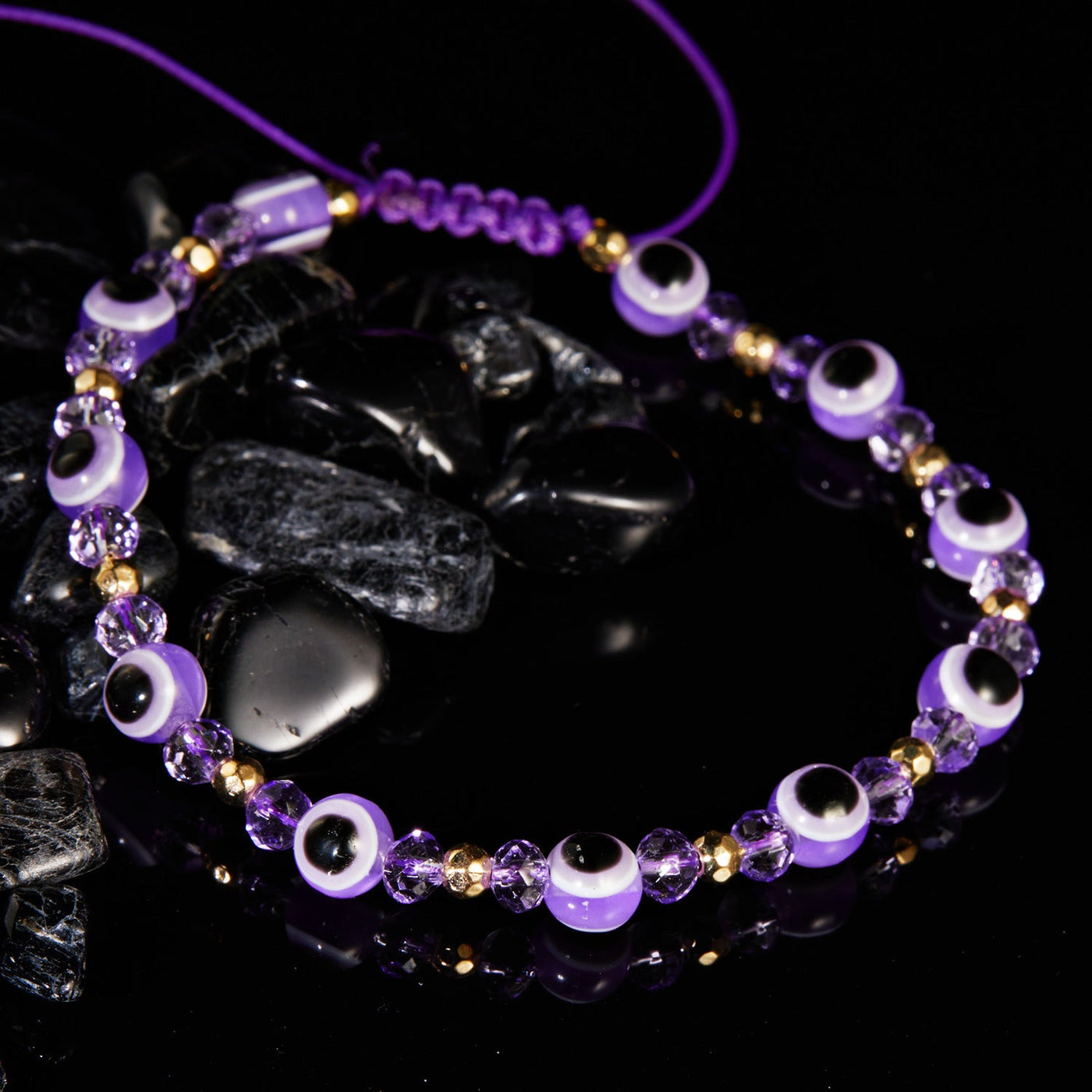 Eye Crystal Bead Bracelet