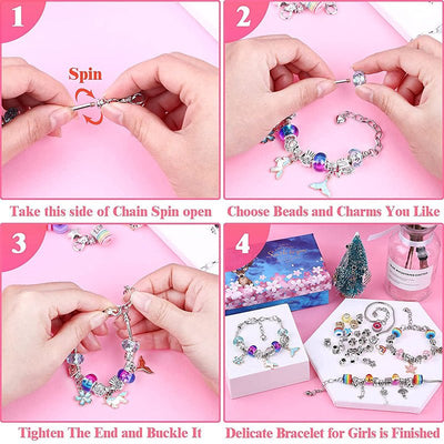 Fashion Jewelry Charm KitCharm bracelet set