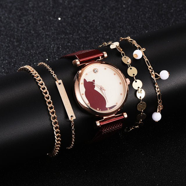 Fashionable jewelry watch set for womenWomen watch