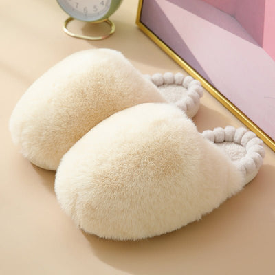 Fashionable Winter Big Head Woolen SlippersSlippers