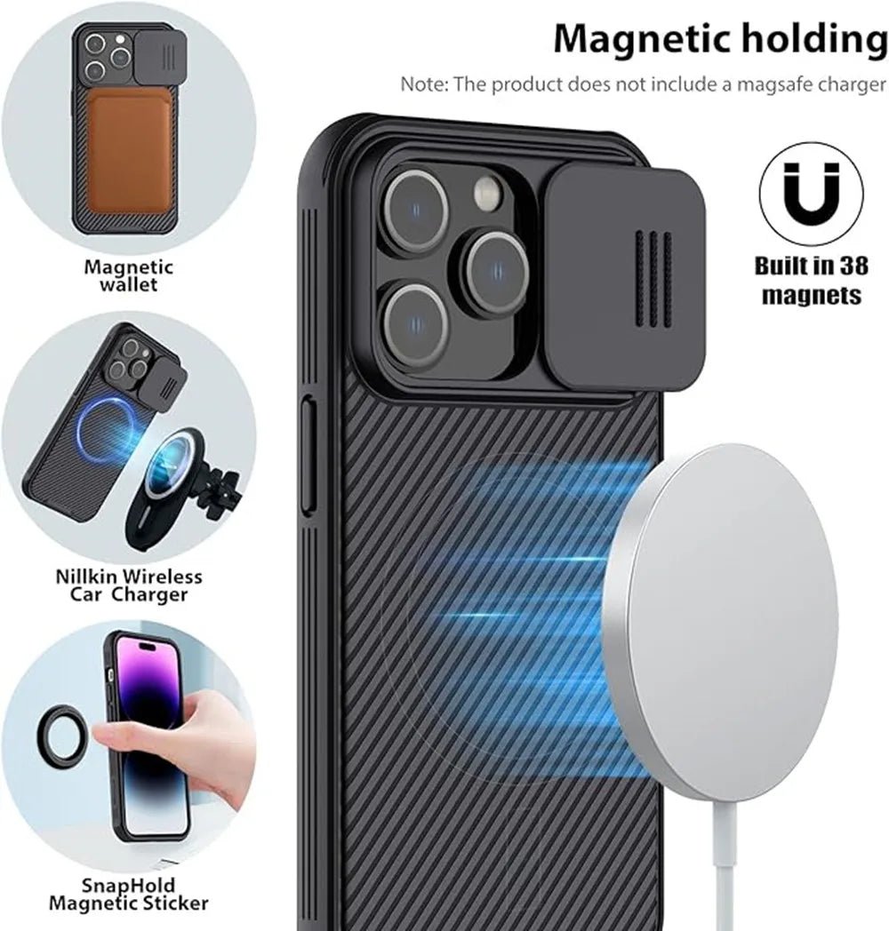 For iPhone 16 Pro Max Magsafe Case CamShield