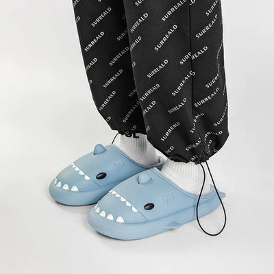 Fuzzy Shark Slppers