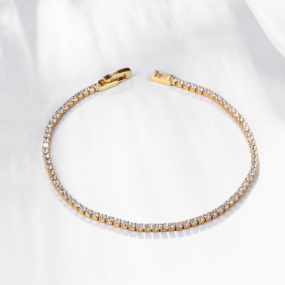 Gold 5 piece tennis bracelet setBracelet. Set