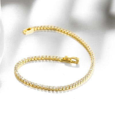 Gold 5 piece tennis bracelet setBracelet. Set