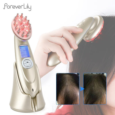 Laser Hair Growth Comb Vibration Massager