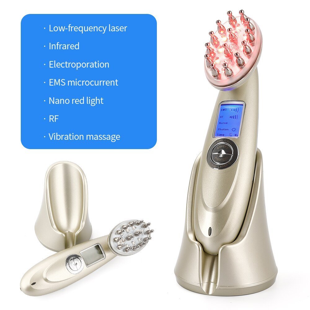 Laser Hair Growth Comb Vibration Massager