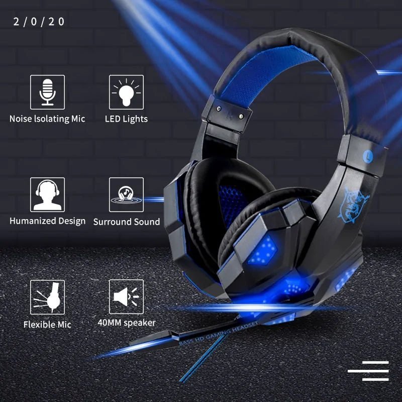 LED Light Wired Gamer HeadsetTech accessories