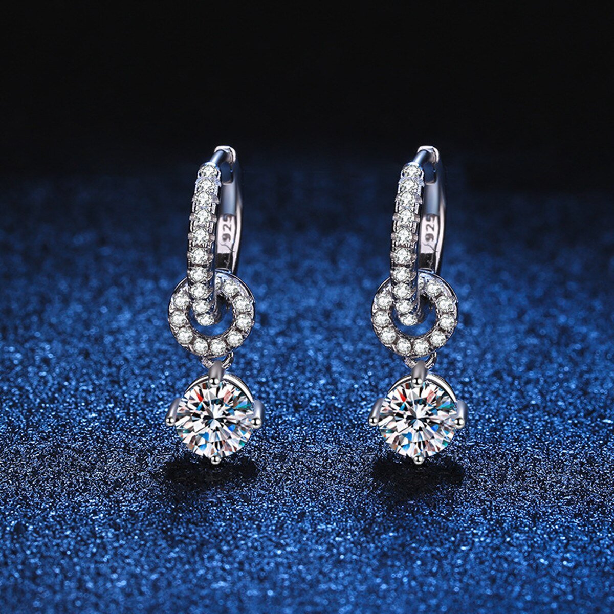 Moissanite Drop EarringsEarrings