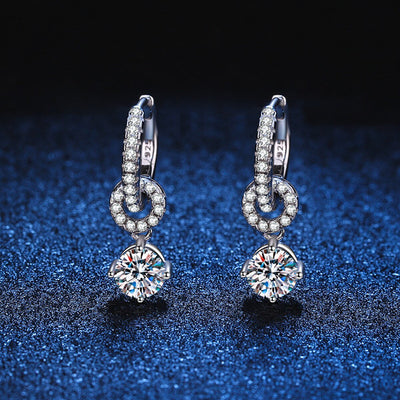 Moissanite Drop EarringsEarrings