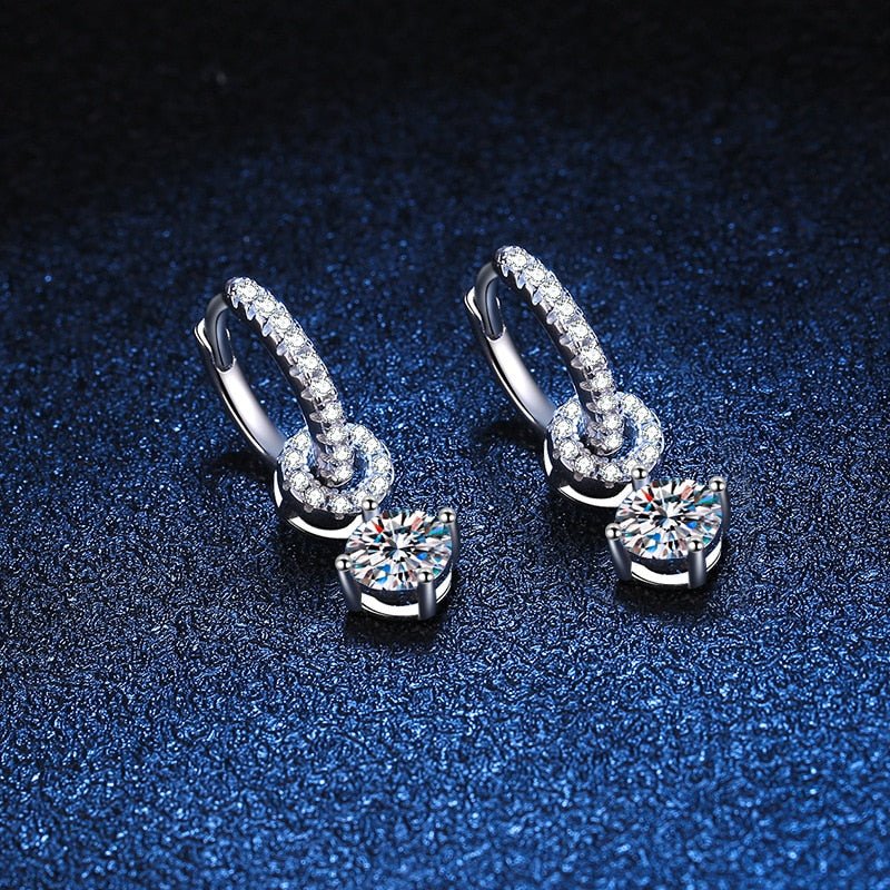 Moissanite Drop Earrings