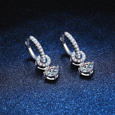 Moissanite Drop Earrings