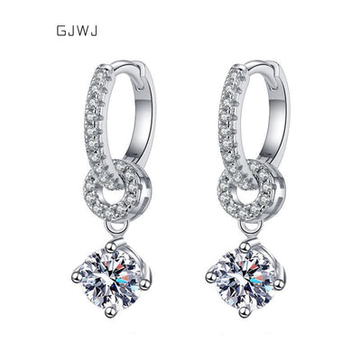 Moissanite Drop Earrings