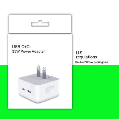 PD35W Dual Port Charging Plug Mobile Phone Charger