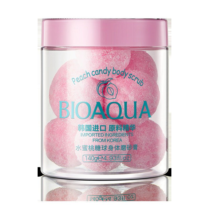 Peach Ball Bath And Body Scrub 2 In 1