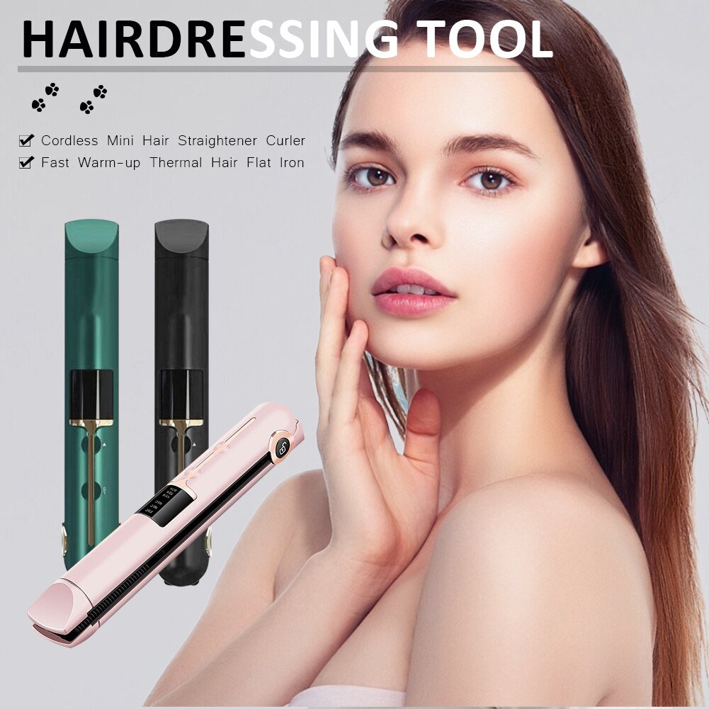 Portable Hair Curler StraightenerHealth and beauty