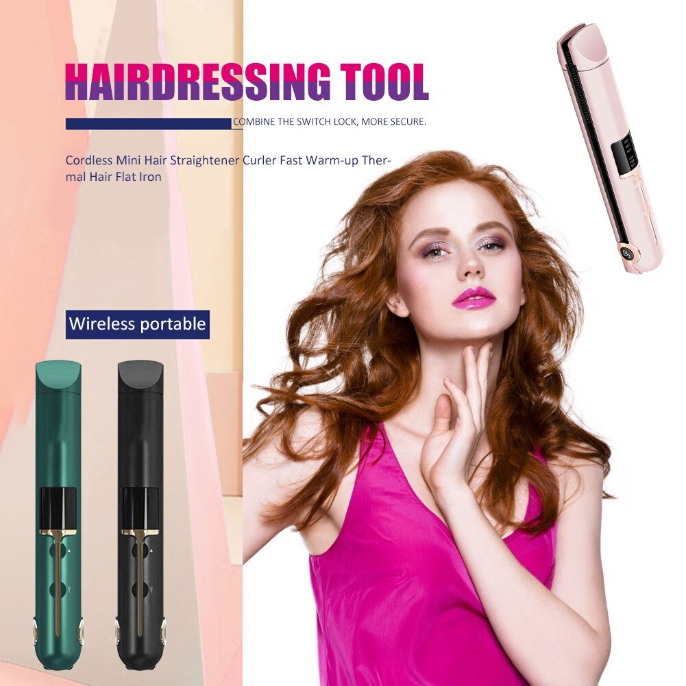 Portable Hair Curler StraightenerHealth and beauty