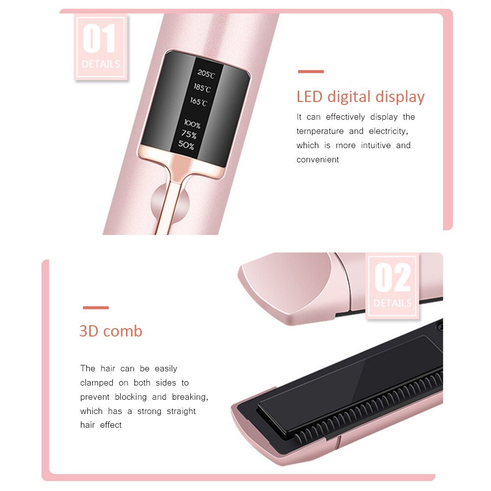 Portable Hair Curler StraightenerHealth and beauty