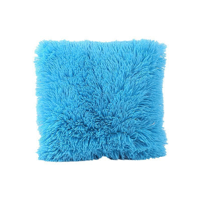 Sea Velvet Solid Color Cushion CoverShaggy pillow