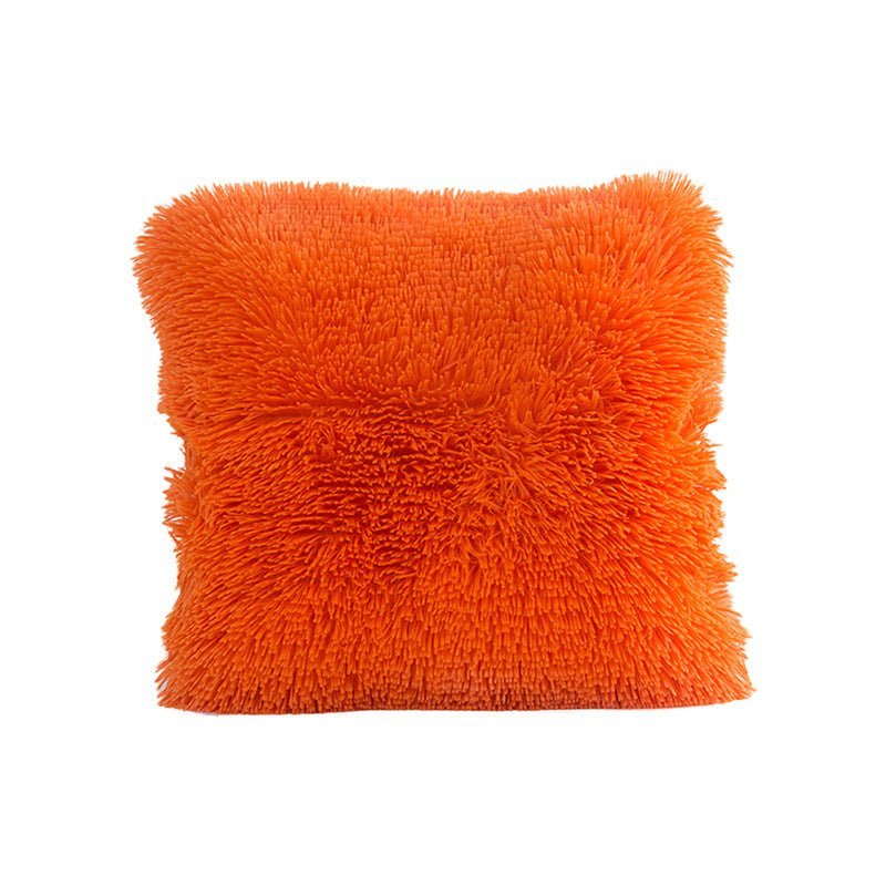 Sea Velvet Solid Color Cushion CoverShaggy pillow