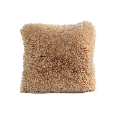 Sea Velvet Solid Color Cushion CoverShaggy pillow