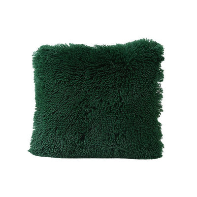 Sea Velvet Solid Color Cushion CoverShaggy pillow