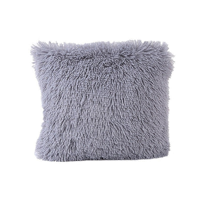 Sea Velvet Solid Color Cushion CoverShaggy pillow