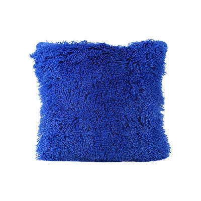 Sea Velvet Solid Color Cushion CoverShaggy pillow