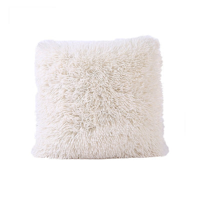 Sea Velvet Solid Color Cushion CoverShaggy pillow