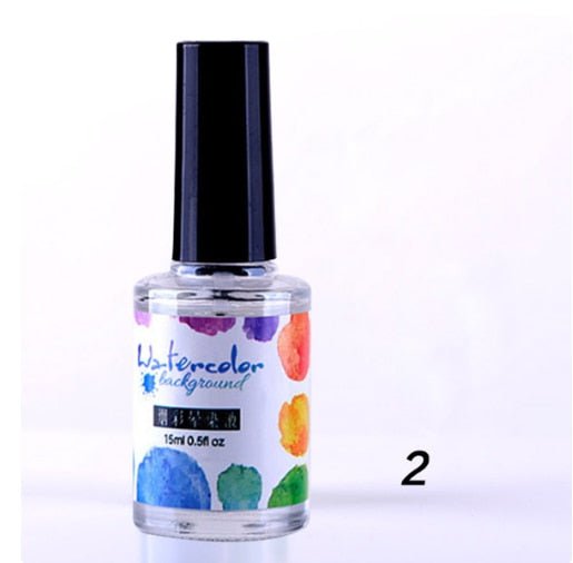 Watercolor Nail InkNail art