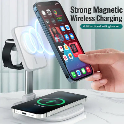 Wireless 3in1 Magnetic Folding Charger