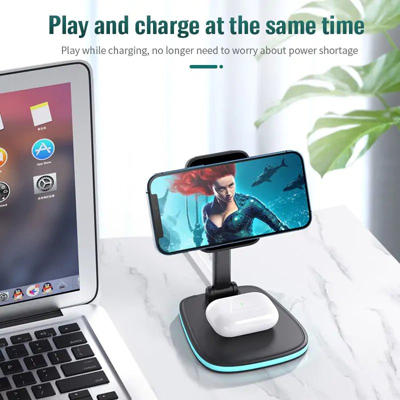 Wireless 3in1 Magnetic Folding Charger