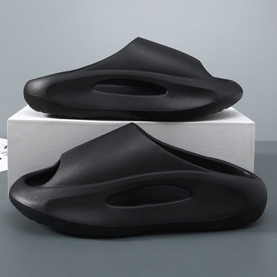 Women Men Peep Toe Slippers